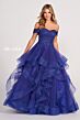 Ellie Wilde EW34108 Off The Shoulder Flounce Skirt Dress