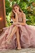 Ellie Wilde EW35084 Flounce Skirt Sheer Corset Dress