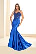 Ellie Wilde EW36004 Lace Corset Spaghetti Straps Dress