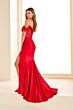 Ellie Wilde EW36007 Fringe Neckline Sheer Corset Dress