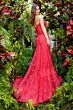 Ellie Wilde EW36008 Sheer Corset Embroidered Dress