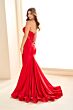 Ellie Wilde EW36009 Beaded Bust Strapless Corset Dress