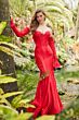 Ellie Wilde EW36010 Detached Sleeves Strapless Corset Dress