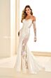 Ellie Wilde EW36010 Detached Sleeves Strapless Corset Dress