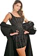 Ellie Wilde EW36012 Cape Train Two Piece Dress