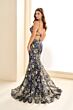 Ellie Wilde EW36019 V-Neck Floral Embroidered Dress