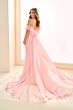 Ellie Wilde EW36027 Long Cape Strappy Embellished Dress