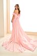 Ellie Wilde EW36027 Long Cape Strappy Embellished Dress