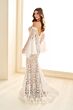 Ellie Wilde EW36030 Detached Sleeves Corset Lace Dress