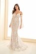 Ellie Wilde EW36030 Detached Sleeves Corset Lace Dress