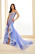 Ellie Wilde EW36036 Trumpet Silhouette Glitter Dress