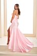 Ellie Wilde EW36045 Pleated Corset Strapless Dress