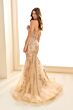 Ellie Wilde EW36053 Godet Skirt Embroidered Glitter Dress