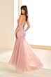 Ellie Wilde EW36062 Floral Corset Trumpet Silhouette Dress