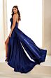 Ellie Wilde EW36064 Side Tail Embellished Corset Dress