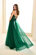 Ellie Wilde EW36066 Lace Corset High Slit Dress
