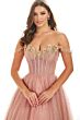 Ellie Wilde EW36071 Off The Shoulder Sparkle Dress