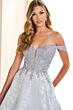 Ellie Wilde EW36078 Lace Corset Side Pockets Dress