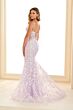 Ellie Wilde EW36080 Sheer Corset Floral Sequin Dress