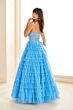 Ellie Wilde EW36086 Ruffle Skirt Floral Corset Dress