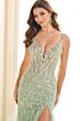 Ellie Wilde EW36089 Flounce Skirt Sheer Corset Dress