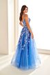 Ellie Wilde EW36208 Spaghetti Straps Lace Appliques Dress