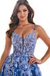 Ellie Wilde EW36208 Spaghetti Straps Lace Appliques Dress