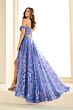 Ellie Wilde EW36209 Off The Shoulder Lace-Up Dress