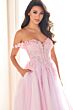 Ellie Wilde EW36214 High Slit Off The Shoulder Dress