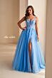 Ellie Wilde EW36214 High Slit Off The Shoulder Dress