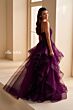 Ellie Wilde EW36225 Flounce Skirt Lace Corset Dress