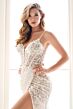 Enchanting by Mon Cheri E1006 Plunging Neck Drape Skirt Wedding Gown