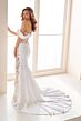 Enchanting by Mon Cheri E1013 Lace Slit Cowl Neck Bridal Gown
