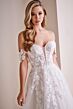 Enchanting by Mon Cheri E402 A-Line Plunging Neck Wedding Dress