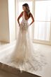 Enchanting by Mon Cheri E609 Illusion Skirt Floral A-Line Bridal Gown