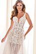 Enchanting by Mon Cheri E609 Illusion Skirt Floral A-Line Bridal Gown