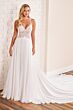 Enchanting by Mon Cheri 221156 Lace Bodice Long Train Wedding Gown