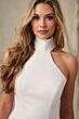 Enchanting by Mon Cheri E422 Halter Neck Cutout Back Wedding Dress
