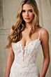 Enchanting by Mon Cheri E426 Plunging Neck Mermaid Lace Bridal Dress