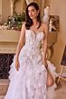Andrea and Leo WL016 Corset Top Ruffle Skirt Wedding Dress