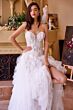 Andrea and Leo WL016 Corset Top Ruffle Skirt Wedding Dress