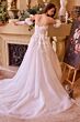 Andrea and Leo WL017 Strapless A-Line Gauntlet Sleeve Wedding Dress