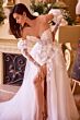 Andrea and Leo WL017 Strapless A-Line Gauntlet Sleeve Wedding Dress
