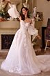 Andrea and Leo WL018 Removable Sleeve Sweetheart Neck Wedding Dress
