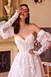 Andrea and Leo WL032 Illusion Side Removable Sleeve Wedding Gown
