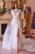 Andrea and Leo WL035 High Neck Cutout Back Bridal Dress