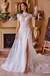Andrea and Leo WL035 High Neck Cutout Back Bridal Dress