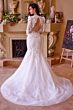 Andrea and Leo WL036 Cutout Back Illusion Sleeve Bridal Dress