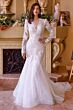 Andrea and Leo WL036 Cutout Back Illusion Sleeve Bridal Dress