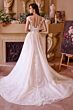 Andrea and Leo WL038 Illusion Back Bateau Neck Bridal Dress